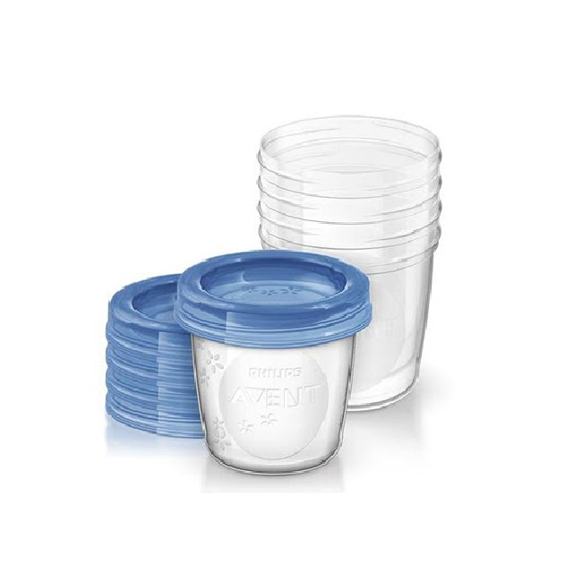 Recipient pentru depozitarea laptelui matern Philips Avent SCF619/05, 180 ml, 5 buc [4]