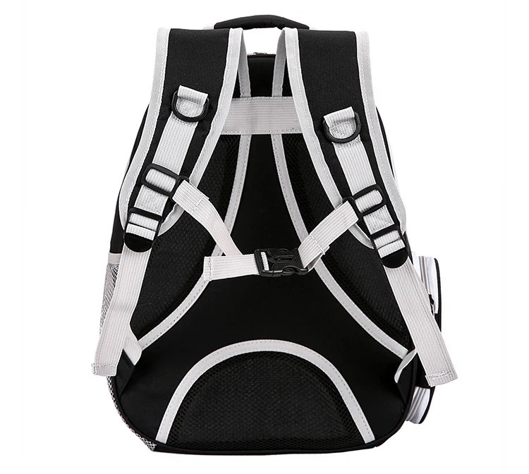 Rucsac transparent pentru pisici si caini mici 24x32x41 cm - ventilatie, confort si siguranta, Gri [7]