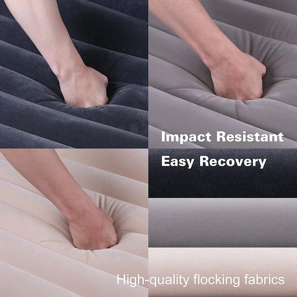 Saltea gonflabila auto pentru bancheta spate cu pompa electrica 135 cm x 85 cm, Crem [8]