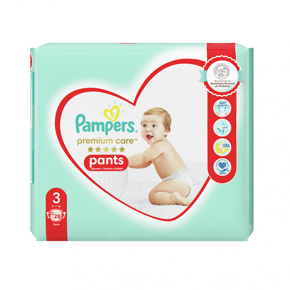 Scutece Pants Premium Care, Nr. 3, 6-11 Kg, 28 buc,Pampers [1]
