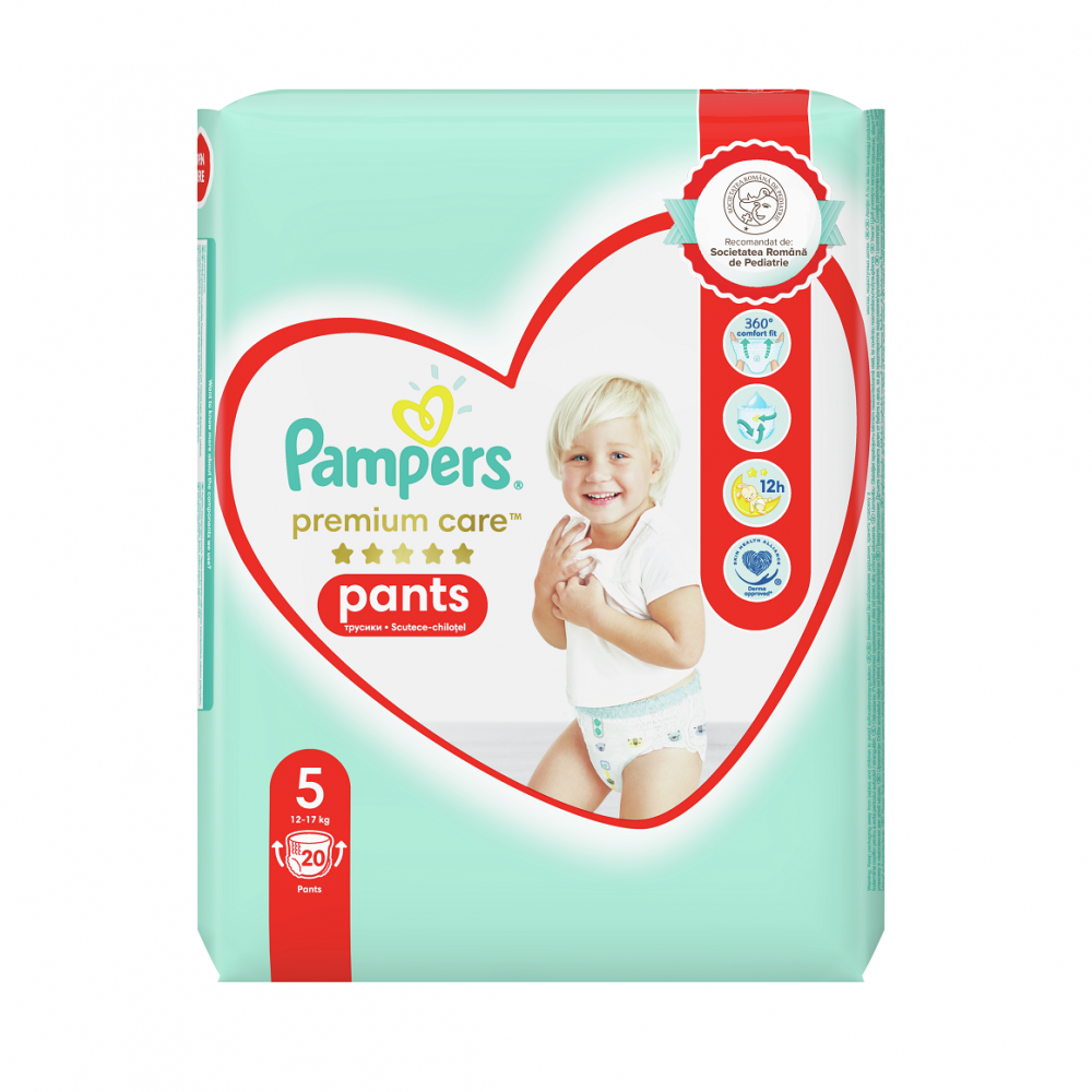 Scutece Pants Premium Care, Nr. 5, 12-17 Kg, 20 buc, Pampers [1]
