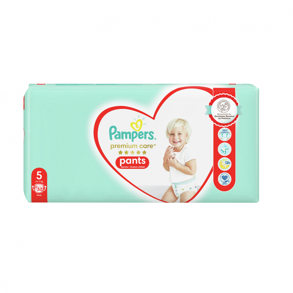 Scutece Pants Premium Care, Nr.5, 12-17 kg, 52 buc, Pampers [1]