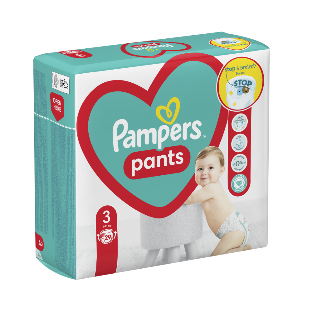 Scutece pants Stop&Protect, Nr. 3, 6-11 kg, 29 buc, Pampers [1]