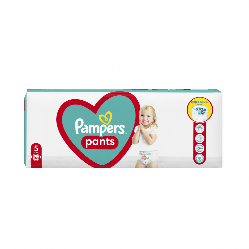 Scutece Pants Stop&Protect, Nr. 5, 12-17 kg, 48 buc, Pampers [1]