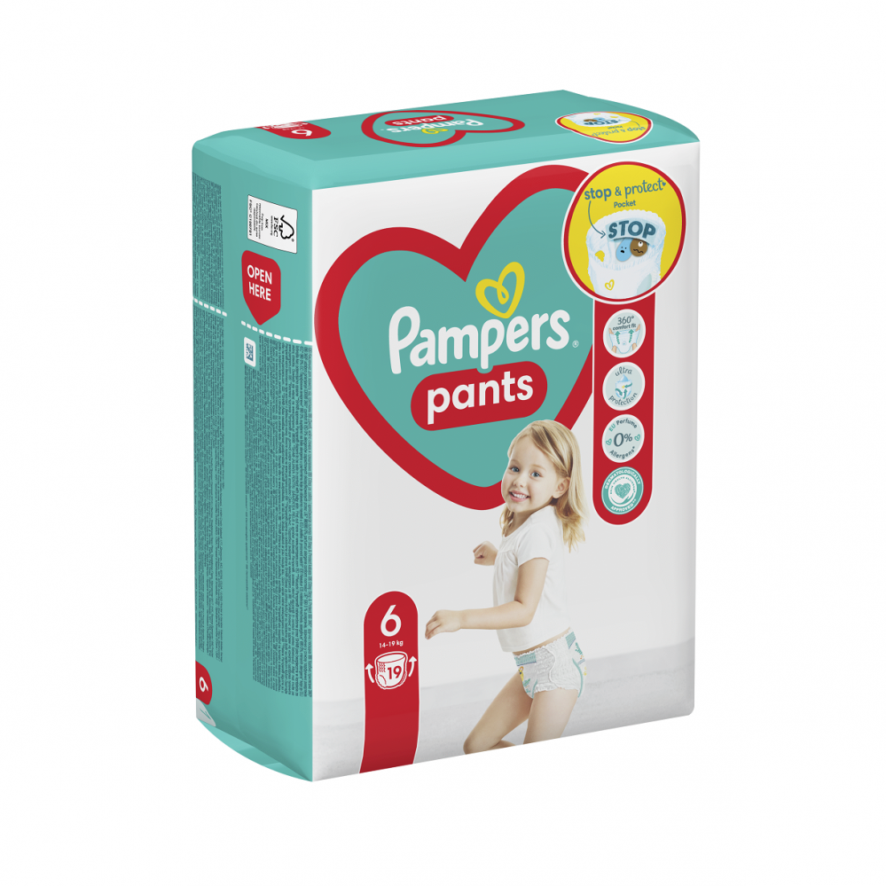 Scutece Pants Stop&Protect, Nr. 6, 14-19 kg, 19 buc, Pampers [1]