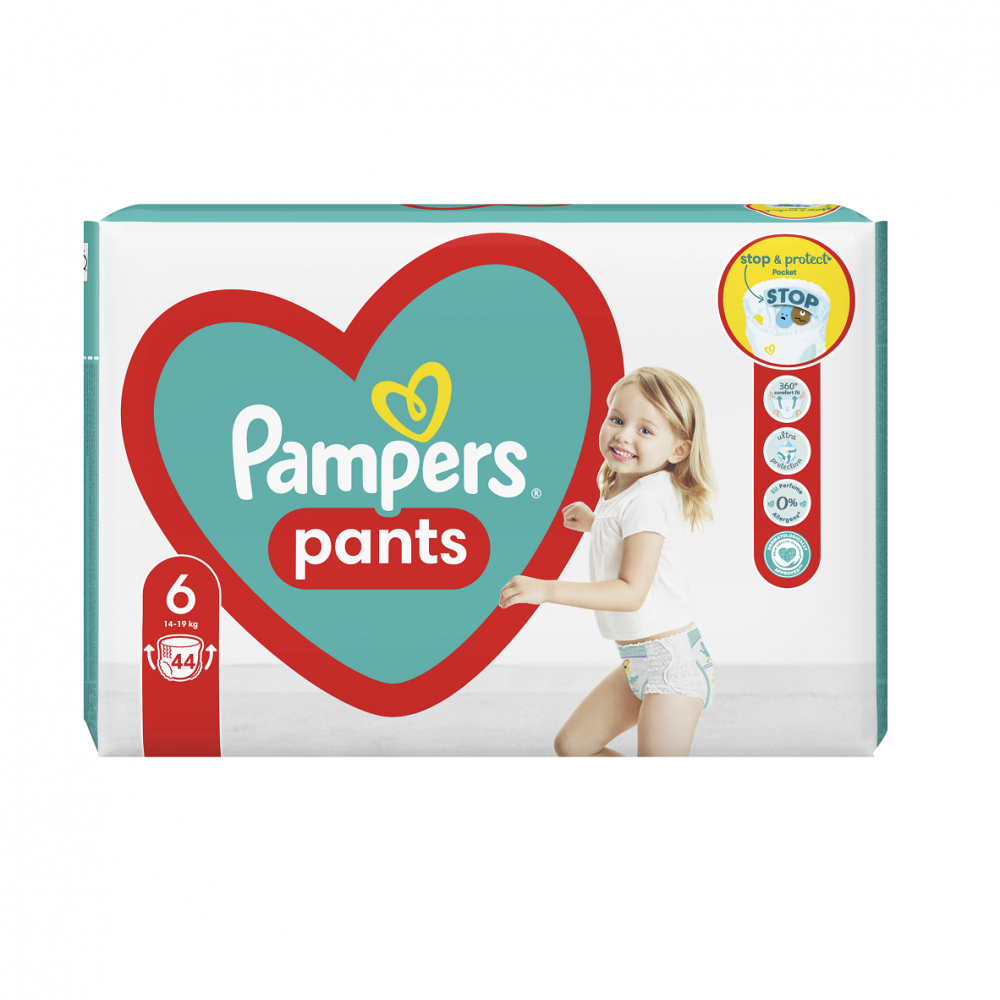 Scutece Pants Stop&Protect, Nr .6, 14-19 kg, 44 buc, Pampers [1]