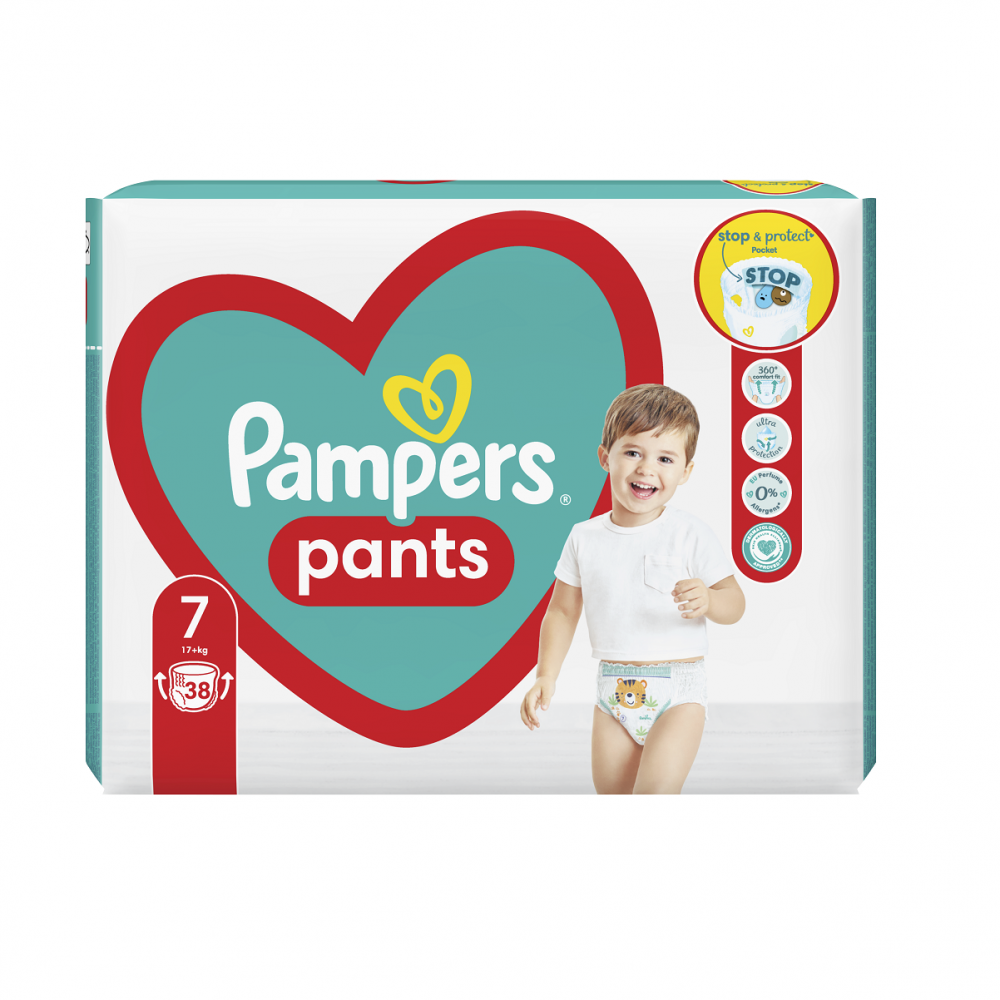 Scutece Pants Stop&Protect, Nr. 7, +17 kg, 38 bucati, Pampers [1]