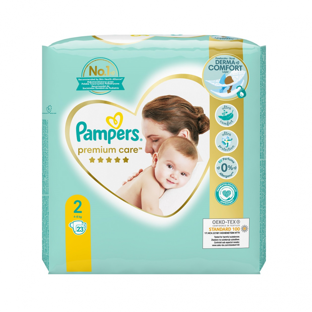 Scutece Premium Care, Nr. 2, 4- 8 kg, 23 buc, Pampers [1]