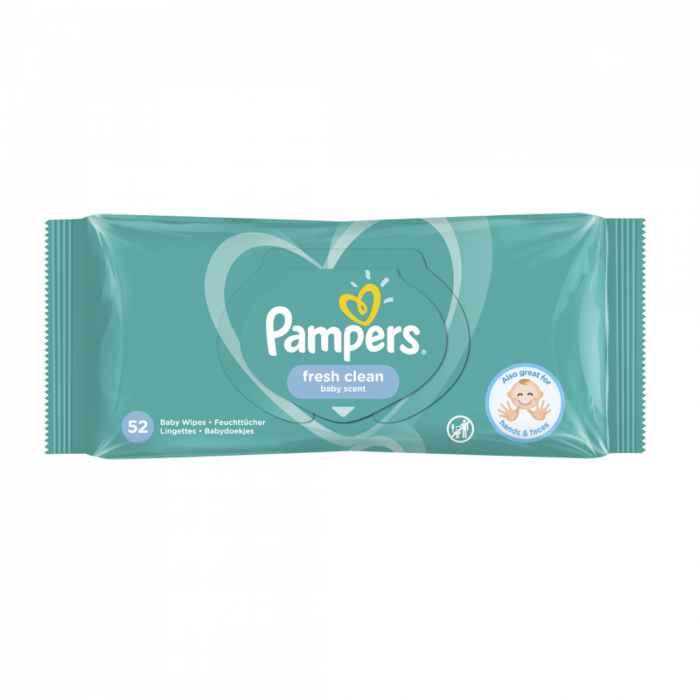 Servetele umede Fresh Clean, 52 buc, Pampers [1]