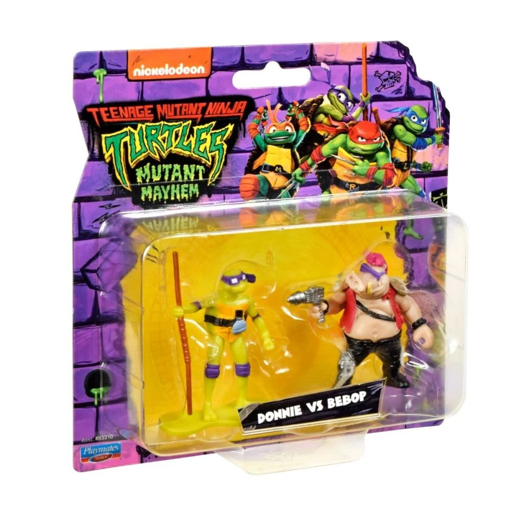 Set 2 mini figurine, Testoasele Ninja, Donnie Vs Bebop [2]