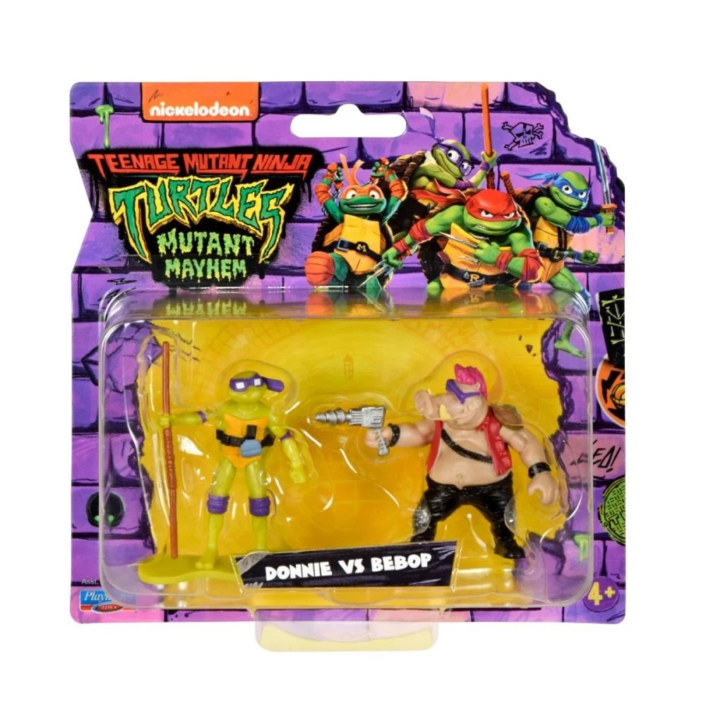 Set 2 mini figurine, Testoasele Ninja, Donnie Vs Bebop [1]