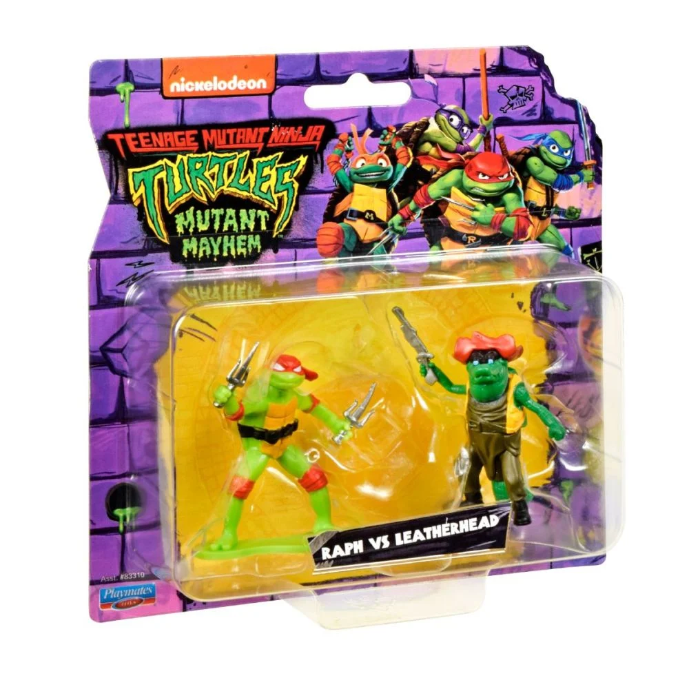 Set 2 mini figurine, Testoasele Ninja, Raph Vs Leatherhead [2]