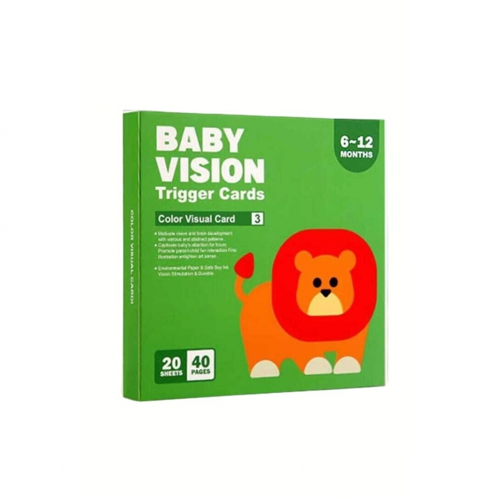 Set 20 Carduri Baby Vision de stimulare vizuală pentru bebeluși, 6-12 luni [4]