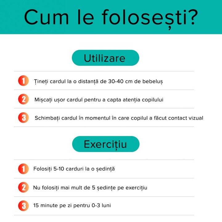 Set 20 Carduri Baby Vision de stimulare vizuală pentru bebeluși, 6-12 luni [7]