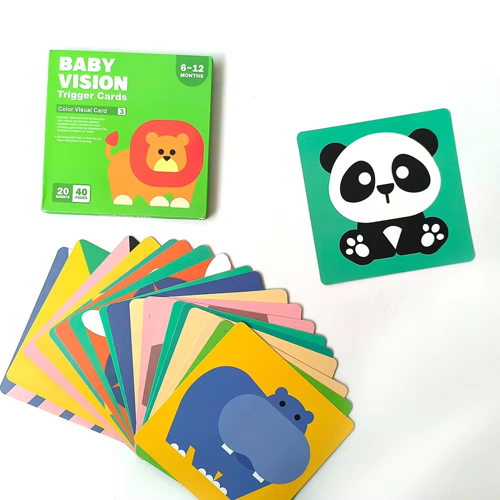 Set 20 Carduri Baby Vision de stimulare vizuală pentru bebeluși, 6-12 luni [2]