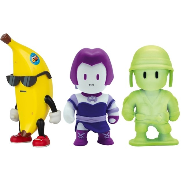 Set 3 mini figurine Stumble Guys, 3D Seria 1 - Banana Guy, Lilith Nightshade, Army Man [2]