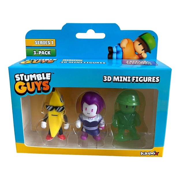 Set 3 mini figurine Stumble Guys, 3D Seria 1 - Banana Guy, Lilith Nightshade, Army Man [1]