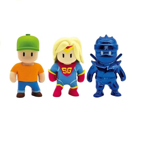 Set 3 mini figurine Stumble Guys, 3D Seria 1 - Mr. Stumble, Super Gal, Dynamitron [2]