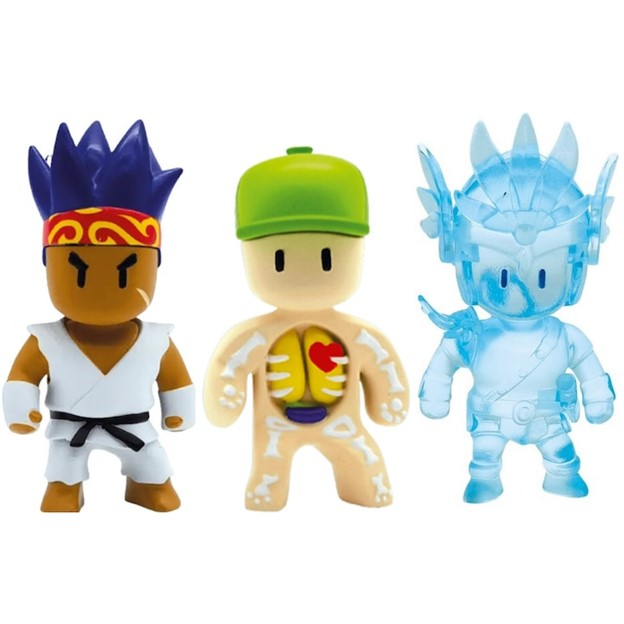 Set 3 mini figurine Stumble Guys, 3D Seria 1 - Sensei Firefist, Inside-Out, Frozen Valkyrie [2]