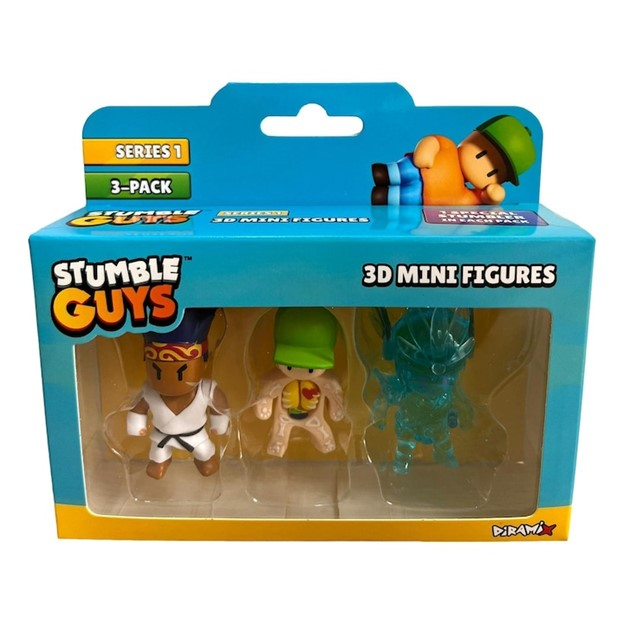 Set 3 mini figurine Stumble Guys, 3D Seria 1 - Sensei Firefist, Inside-Out, Frozen Valkyrie [1]
