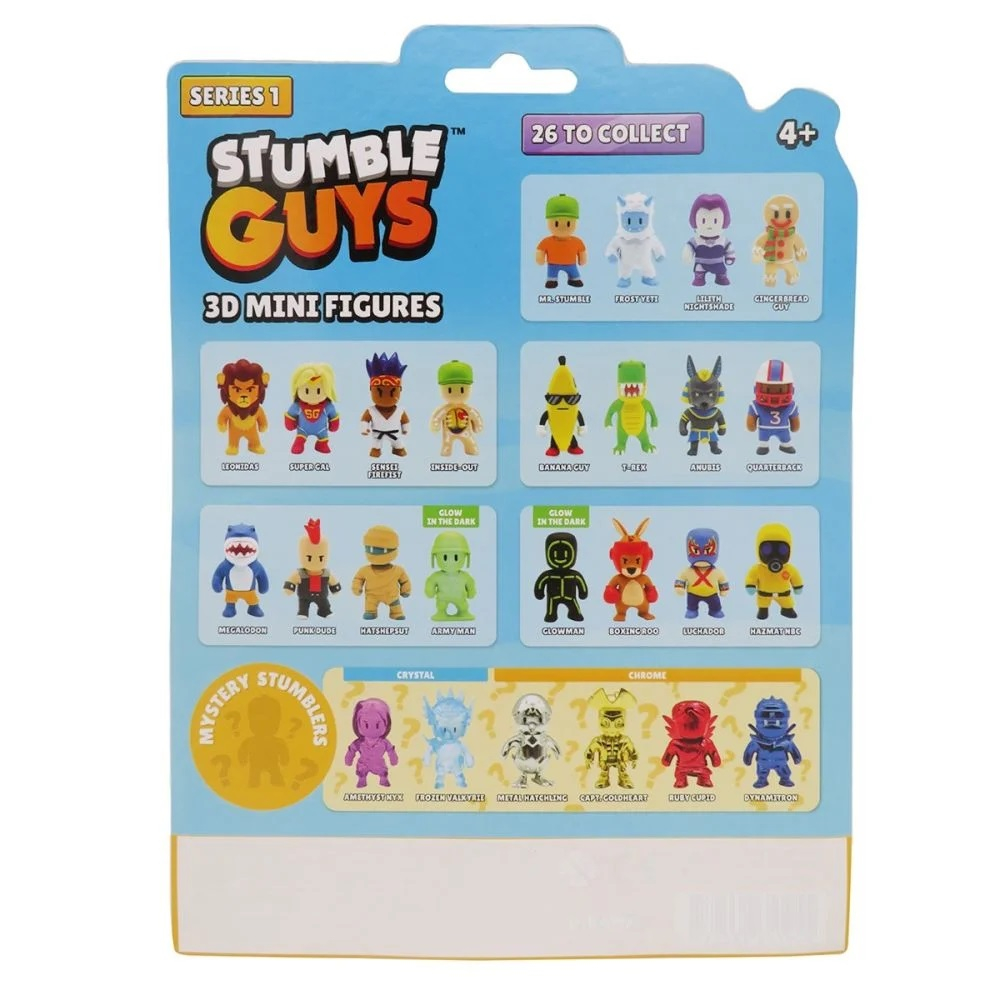 Set 5 mini figurine Stumble Guys, 3D S1, Megalodon, Punk Dude, Hatshepsut, Army Man [4]