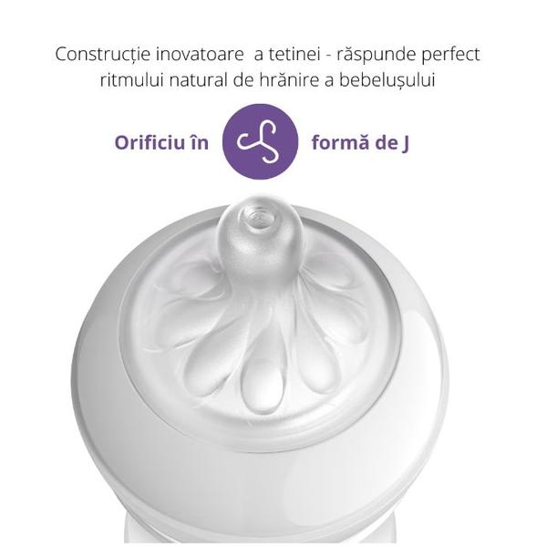 Set Biberoane cu dispozitiv anticolici Natural Response, 0 luni+, 2 x 125 ml, SCY670/02, Philips Avent [4]