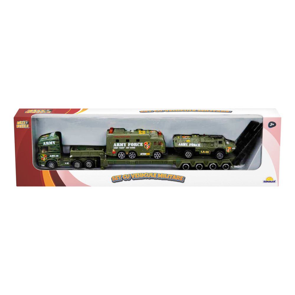 Set cu vehicule militare, Maxx Wheels, Autobuz si Vehicul [1]