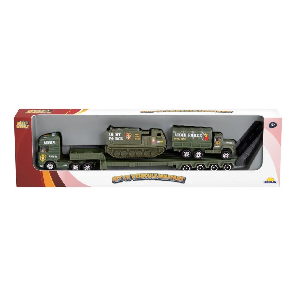 Set cu vehicule militare, Maxx Wheels, Tanc si Camion [1]
