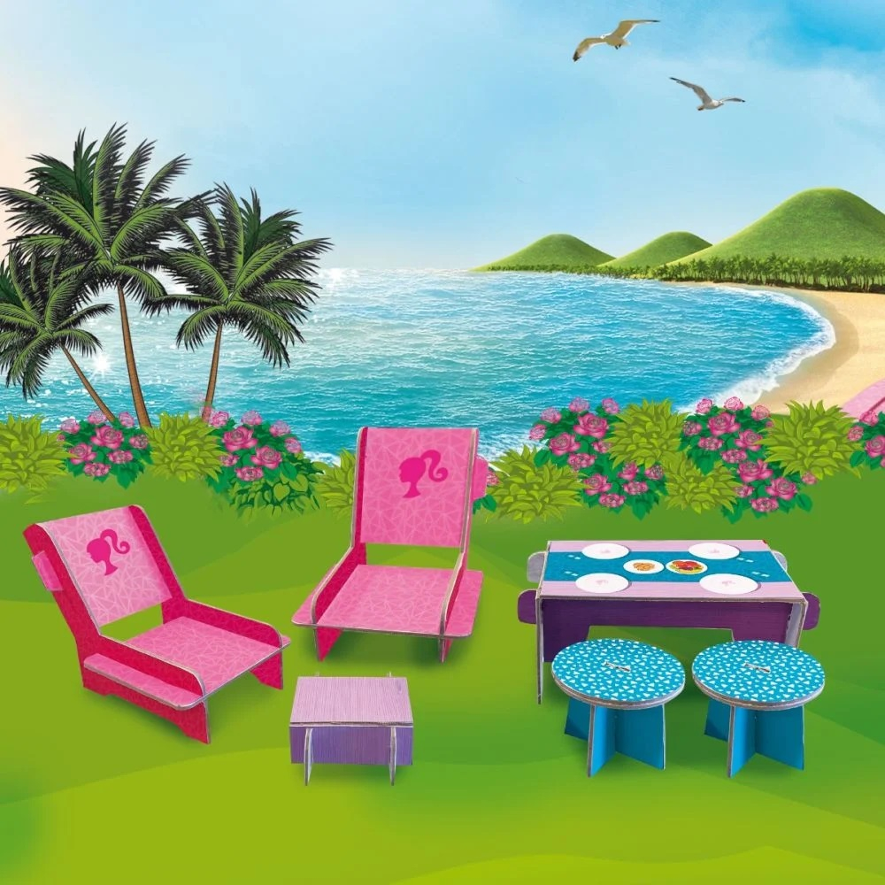 Set de joaca cu papusa, Lisciani, Casa de vara a lui Barbie [10]