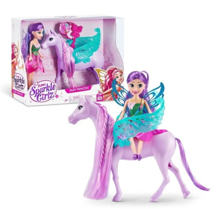 Set de joaca Sparkle Girlz, Papusa cu Unicorn [6]