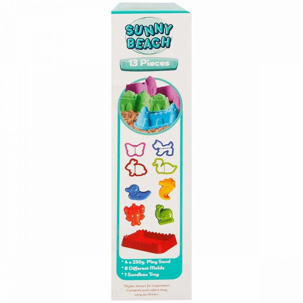 Set nisip kinetic, Crafy Fun Sand, Sunny Beach, 13 piese, 1 kg nisip [4]