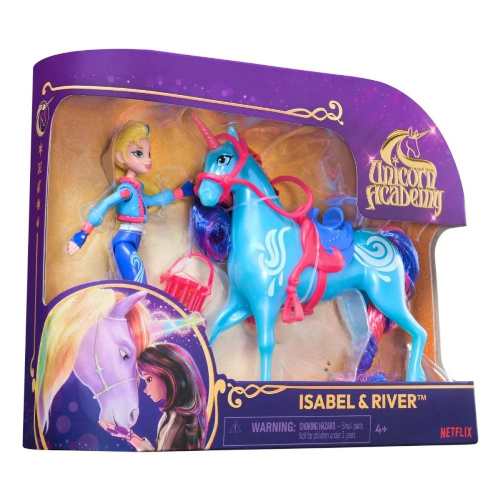 Set papusa Isabel si unicornul River, Unicorn Academy [2]