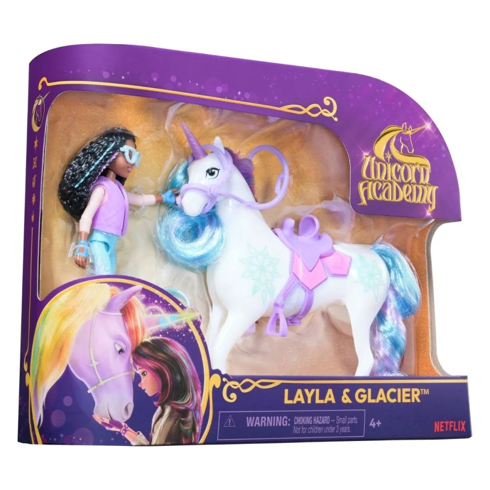 Set papusa Layla si unicornul Glacier, Unicorn Academy [2]