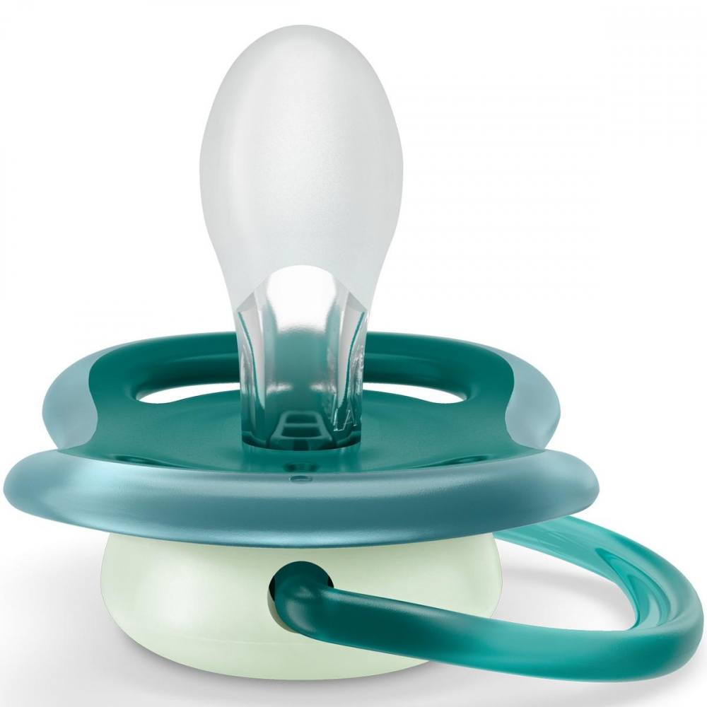 Suzete fosforescente Ultra Air Philips Avent, 6-18 luni, 2 bucati, Verde, SCF376/13, Philips [6]