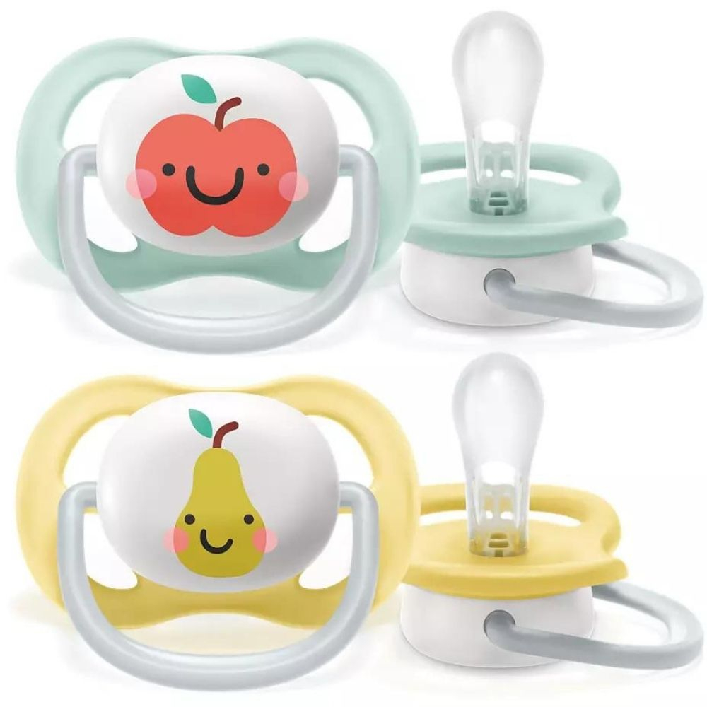Suzete Ultra Air, 0-6 luni, 2 bucati, Happy, SCF080/17, Philips Avent [1]