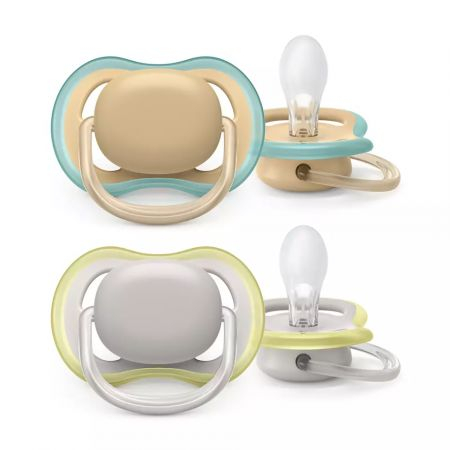 Suzete Ultra Air, 0-6 luni, 2 bucati, Neutru, SCF085/15, Philips Avent [1]