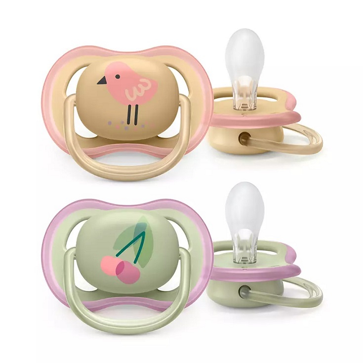 Suzete Ultra Air, 0-6 luni, 2 bucati, pasare/Cireasa, Philips [1]