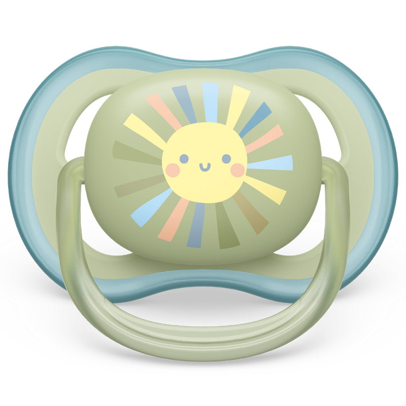 Suzete Ultra Air Philips Avent, 0-6 luni, 2 bucati, Soare si Curcubeu, SCF085/58, Philips [4]