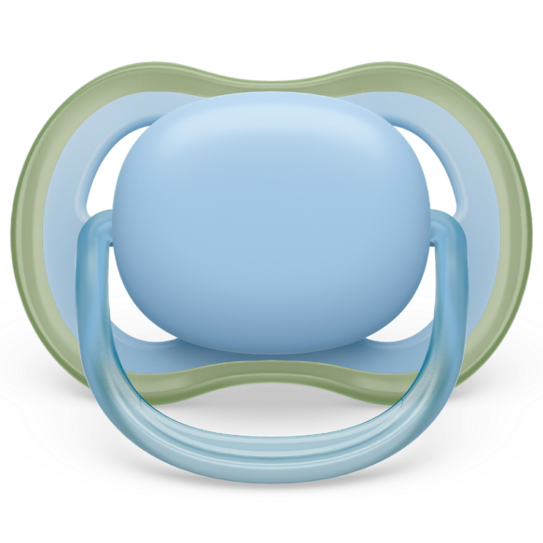 Suzete Ultra Air Philips Avent, 0-6 luni, 2 bucati, Verde si Blue, SCF085/21, Philips [3]