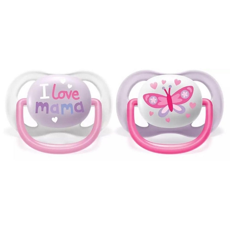 Suzete Ultra Air Philips Avent, 0-6 luni, I Love Mama Roz SCF080/02, Philips [3]
