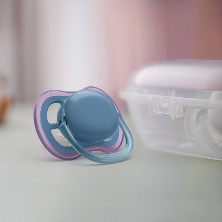 Suzete Ultra Air Philips Avent, 6-18 luni, 2 bucati, Mov si Bleu, SCF085/34, Philips [4]