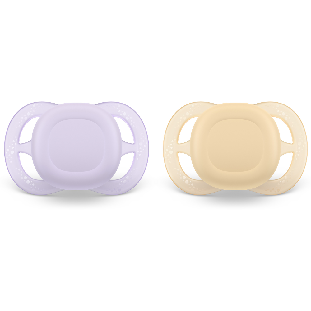 Suzete Ultra Strat Philips Avent, 0-2 luni, 2 bucati, Mov/Portocaliu, SCF075/01, Philips [3]