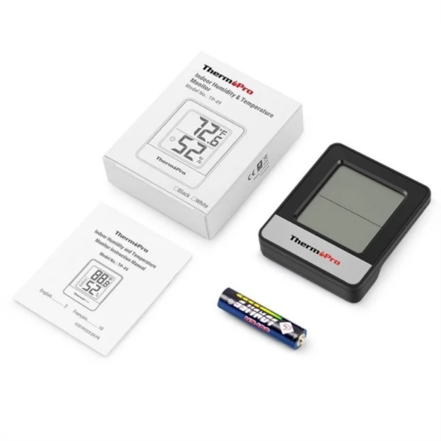 Termometru si higrometru de camera ThermoPro TP-49, Alb [5]