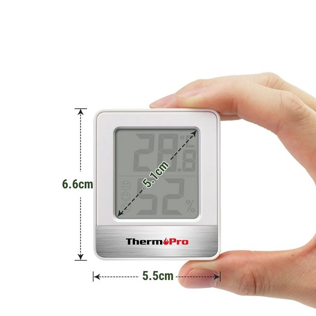 Termometru si higrometru de camera ThermoPro TP-49, Alb [4]