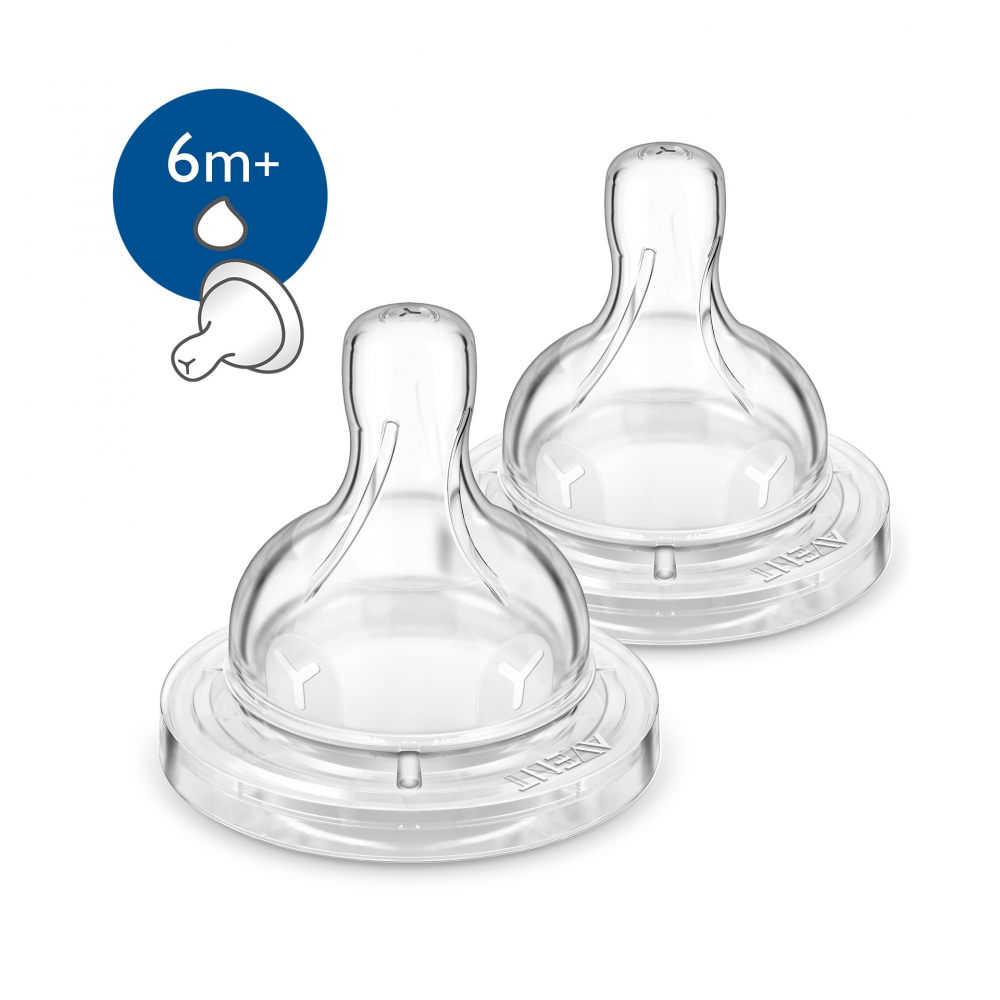 Tetina anti-colici Classic, +6 luni, 2 bucati, SCF636/27, Philips Avent [1]