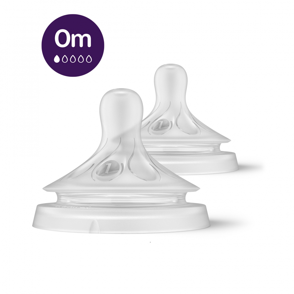 Tetina Philips Avent Natural Response, 0 luni, debit 1, 2 bucati, SCY961/02, Philips [1]