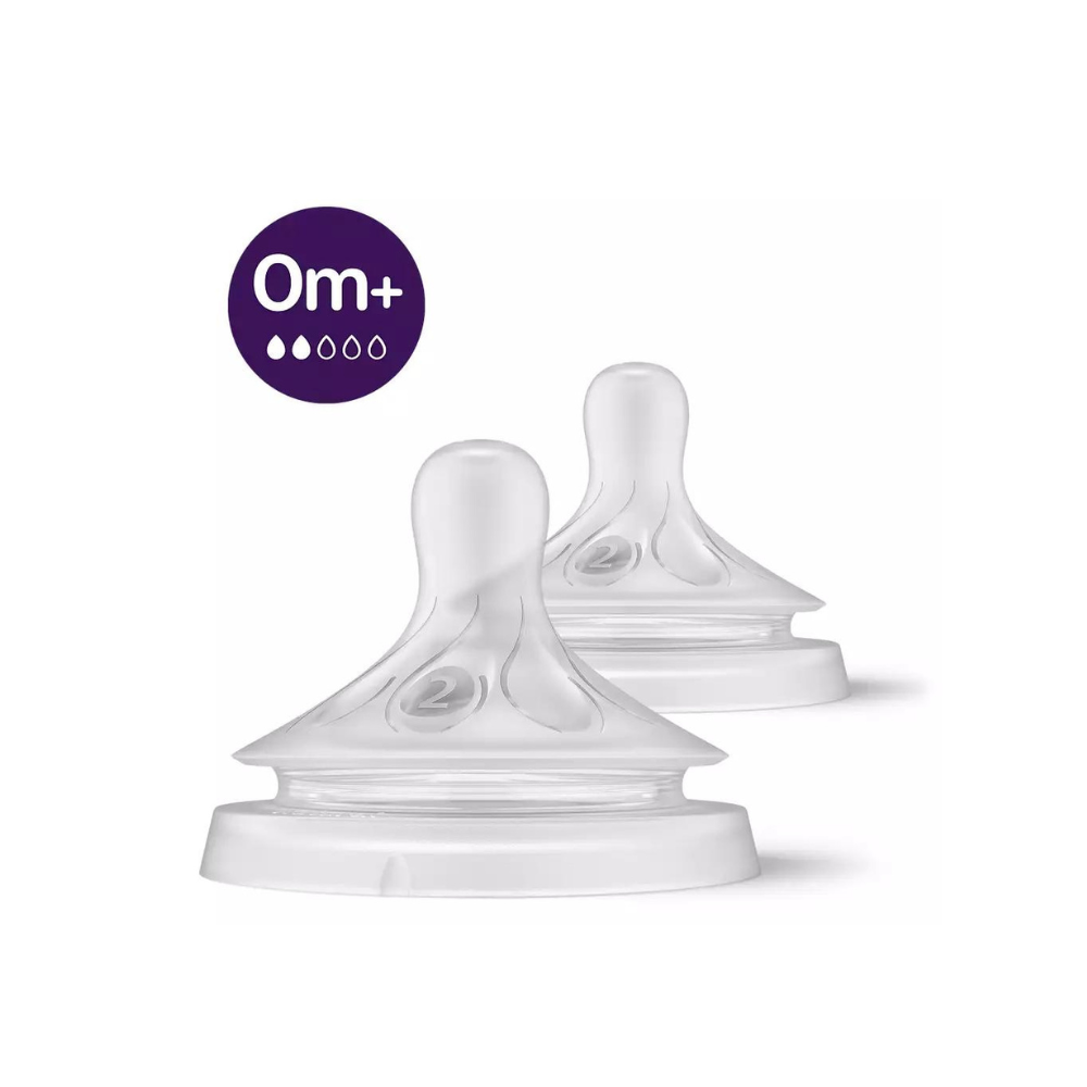 Tetina Philips Avent Natural Response, 0 luni+, debit 2, 2 bucati, SCY962/02, Philips [1]