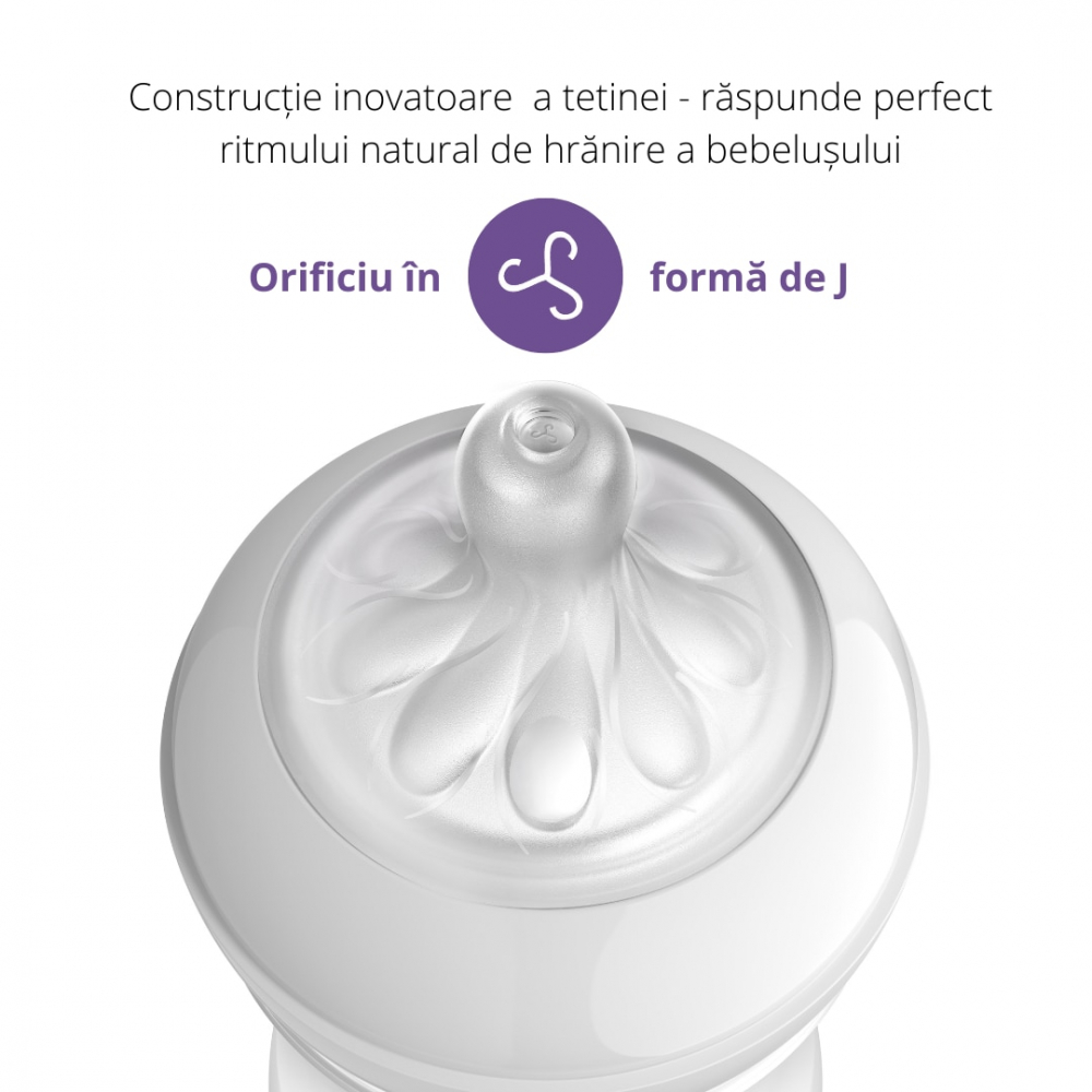 Tetina Philips Avent Natural Response, 0 luni+, debit 2, 2 bucati, SCY962/02, Philips [3]