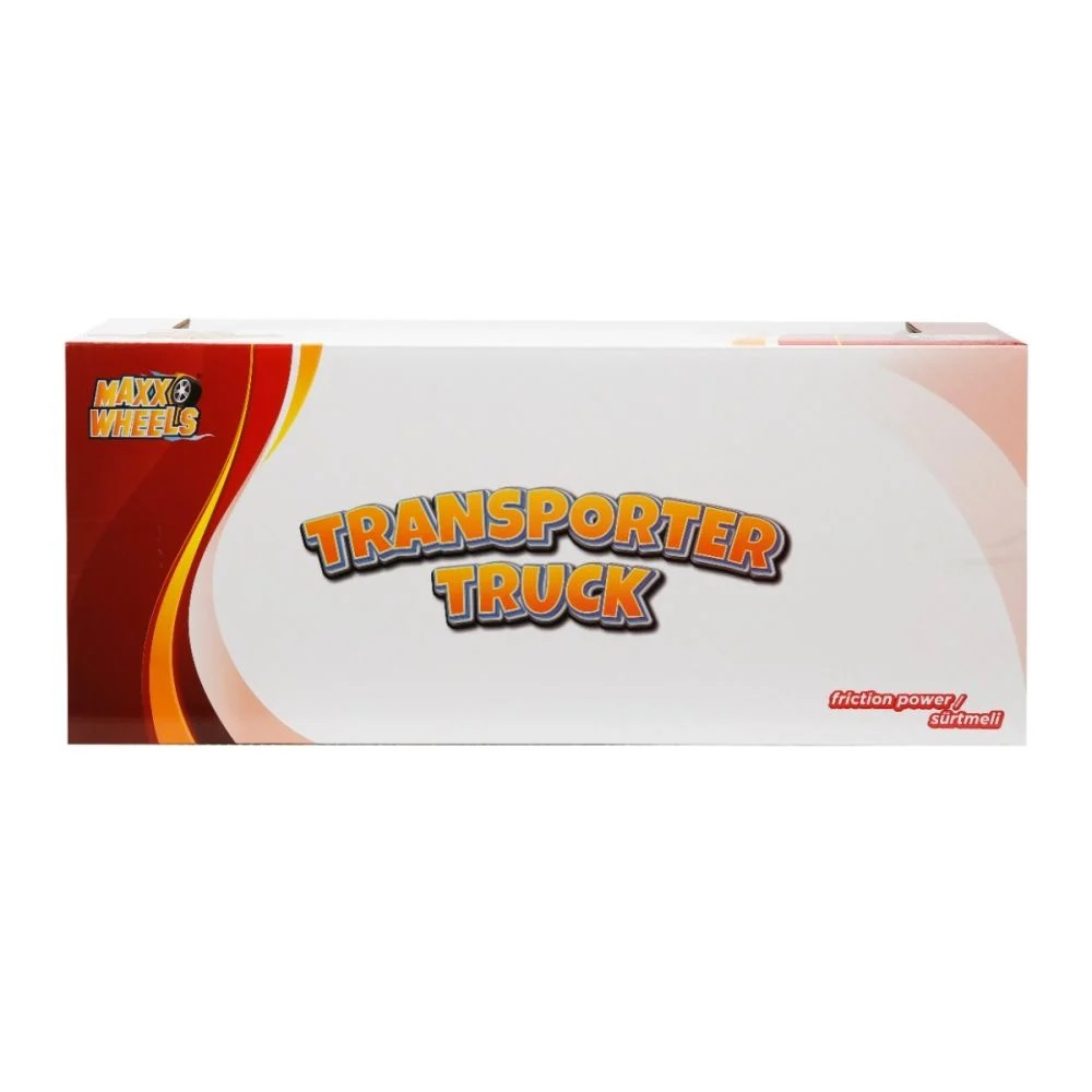 Transportator albastru cu 2 niveluri si 4 masini, Maxx Wheels, 1:32, 32 cm [4]