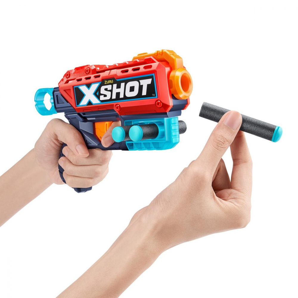 X-SHOT Blaster combo Excel Kickback, arma de jucarie, 8 proiectile [4]